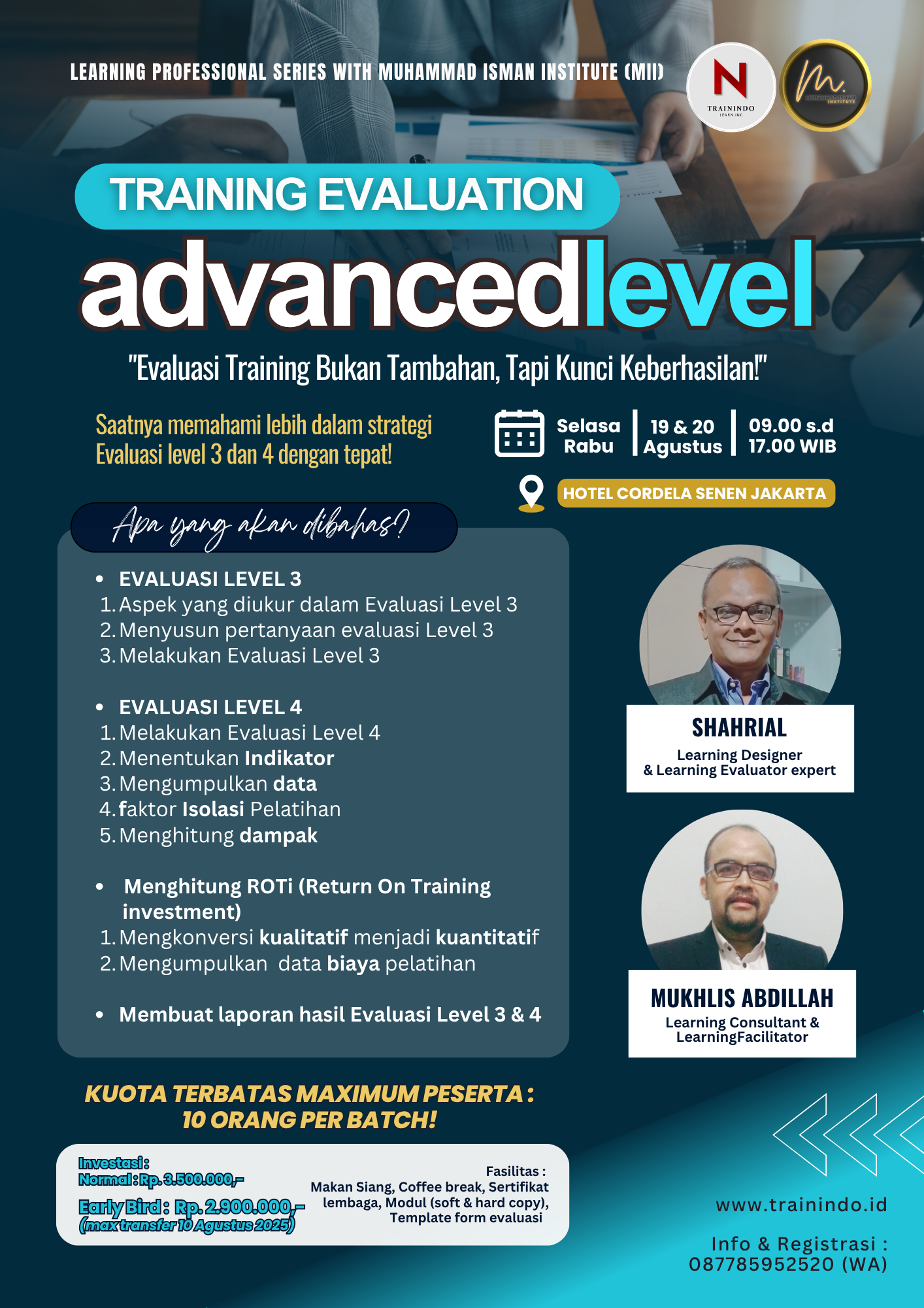 Flyer Eva Advance Agustus